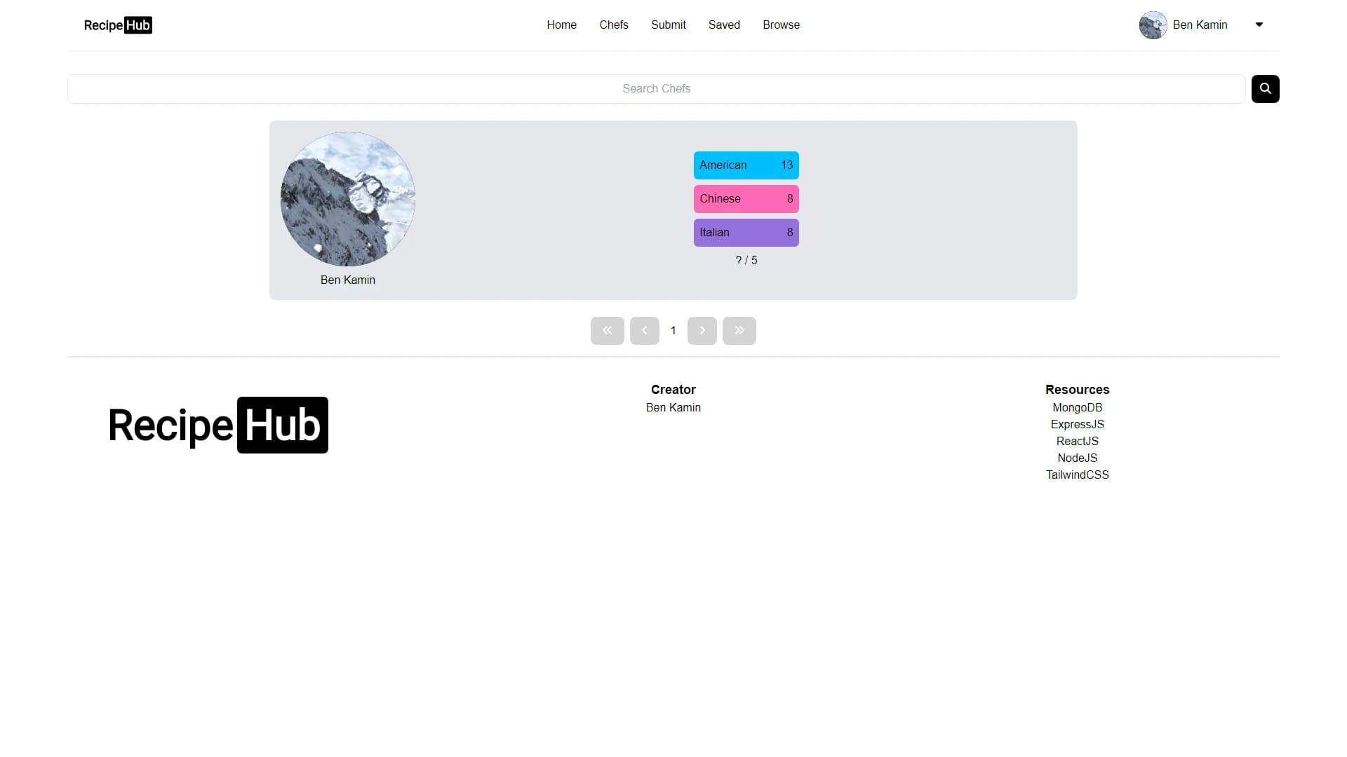 Recipe Social Media - The backend is built using Express and uses MongoDB to store user data, connections and recipes.