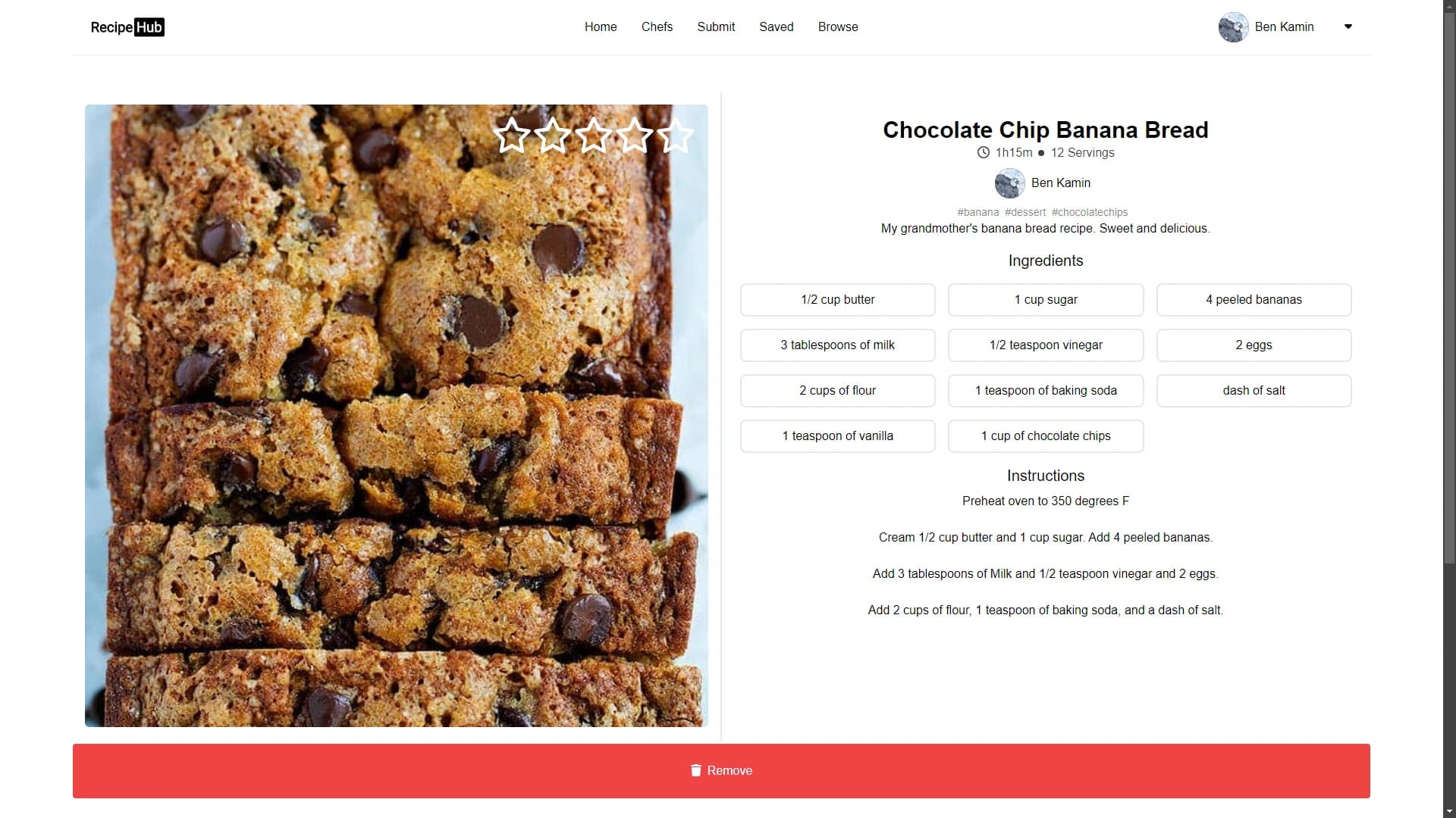 Recipe Social Media - Uses simple authentication and authorization to allow users to create, edit, and delete their own recipes.